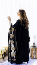 Load image into Gallery viewer, Black &amp; Gold  Abaya
