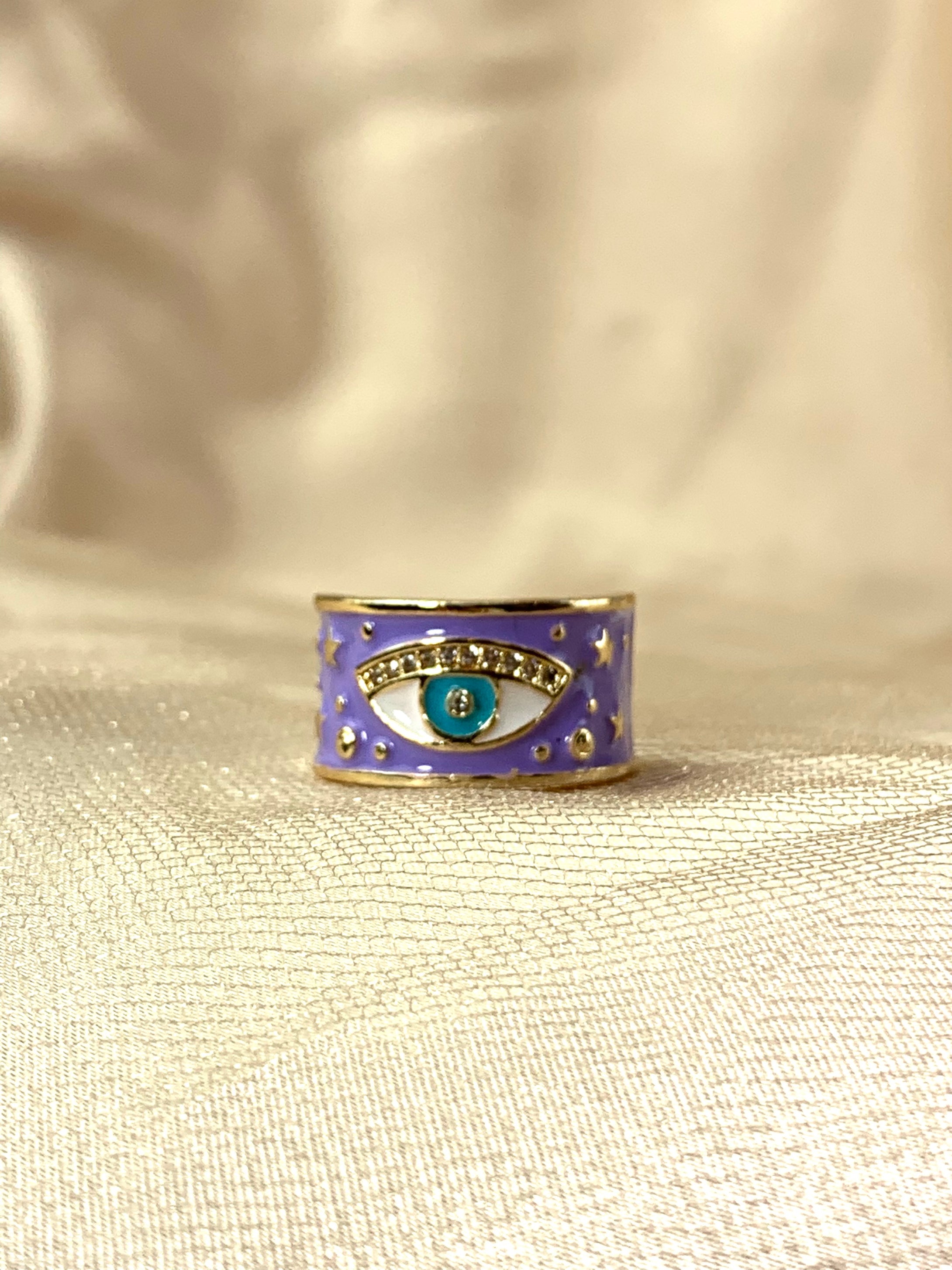 Evil Eye Ring - Lavender