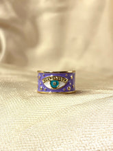 Load image into Gallery viewer, Evil Eye Ring - Lavender

