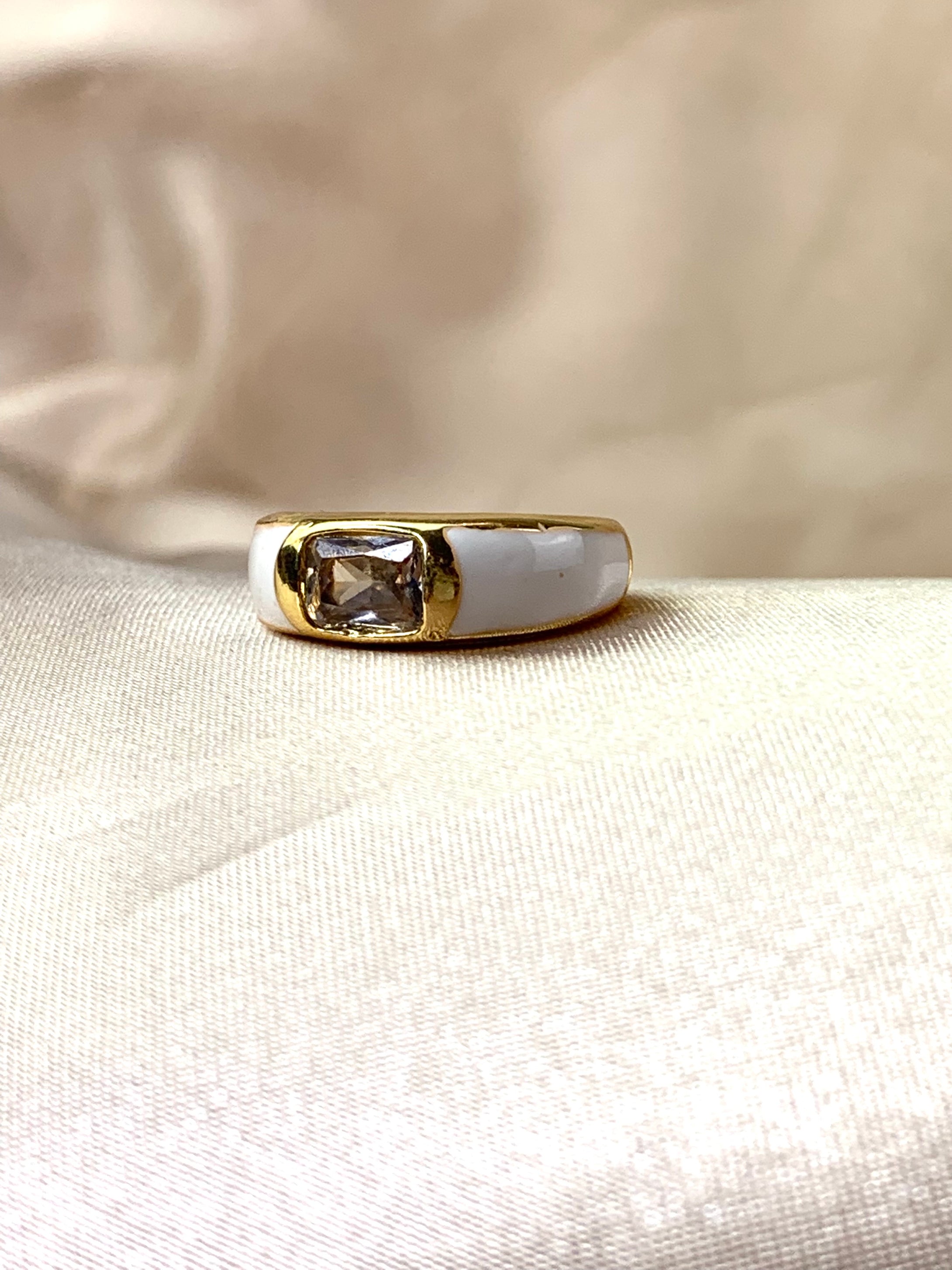 White Gold Plated Ring
