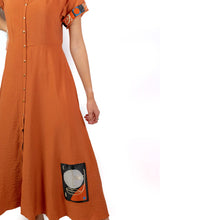 Load image into Gallery viewer, Dia Dress in Pumpkin Orange
