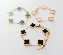 Load image into Gallery viewer, Clover gold plated bracelets
